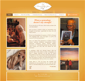 Web-Design von TALIA für Memoirs by You | Design: #4691902