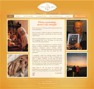 Web-Design von TALIA für Memoirs by You | Design: #4693804