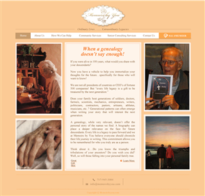 Web-Design von TALIA für Memoirs by You | Design: #4693818
