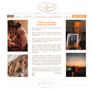 Web-Design von TALIA für Memoirs by You | Design: #4693827