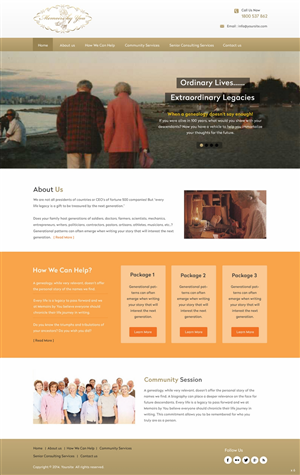 Web-Design von pb für Memoirs by You | Design: #4681169