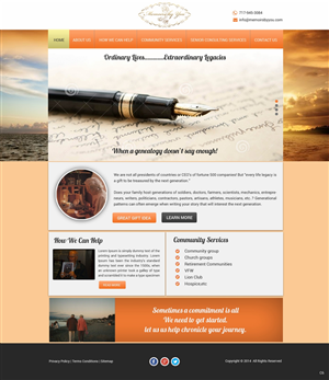 Web-Design von pb für Memoirs by You | Design: #4681176