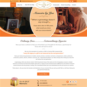 Web-Design von Sbss für Memoirs by You | Design: #4675726
