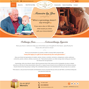 Web-Design von Sbss für Memoirs by You | Design: #4675732