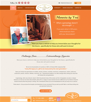Web-Design von Sbss für Memoirs by You | Design: #4675738