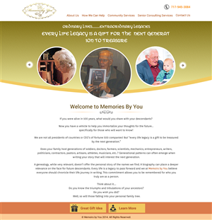 Web-Design von Sbss für Memoirs by You | Design: #4677770
