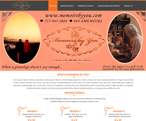 Web-Design von WebPixel für Memoirs by You | Design: #4681992