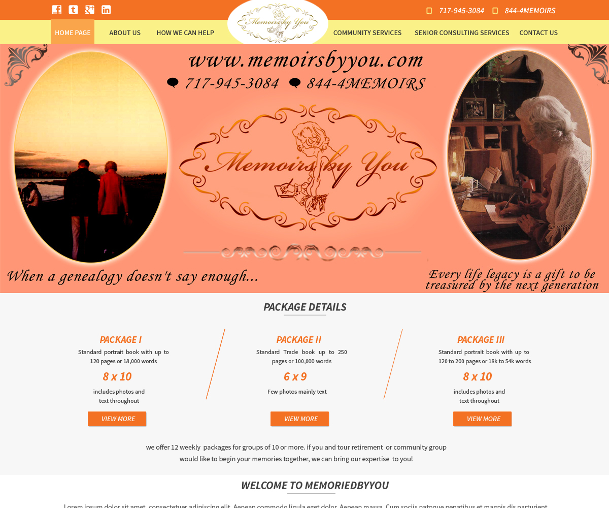 Web-Design von WebPixel für Memoirs by You | Design #4682915