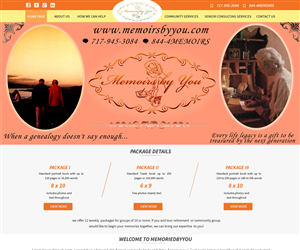 Web-Design von WebPixel für Memoirs by You | Design: #4688155