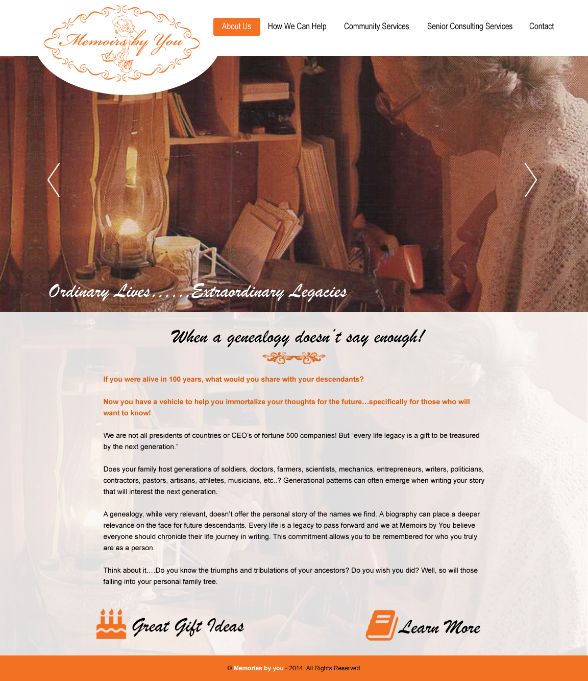Web Design par rightway pour Memoirs by You | Design #4692511