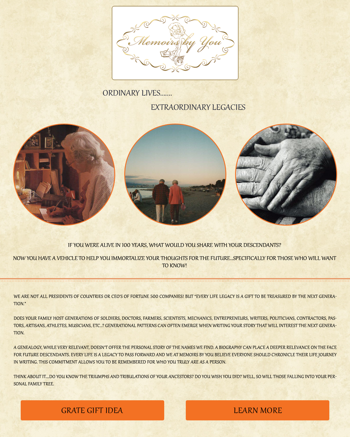 Web-Design von Advent Innovative für Memoirs by You | Design #4689652