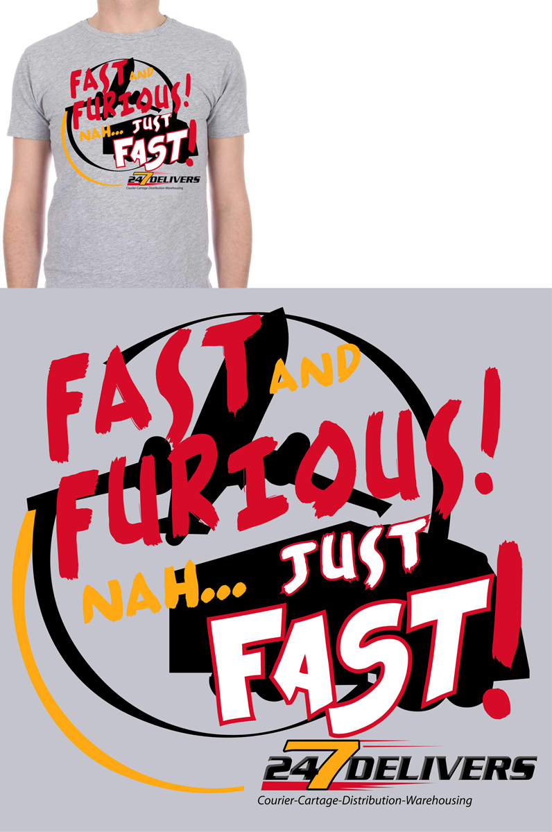 T-shirt Design by piersols for 247 Delivers | Design #4732701