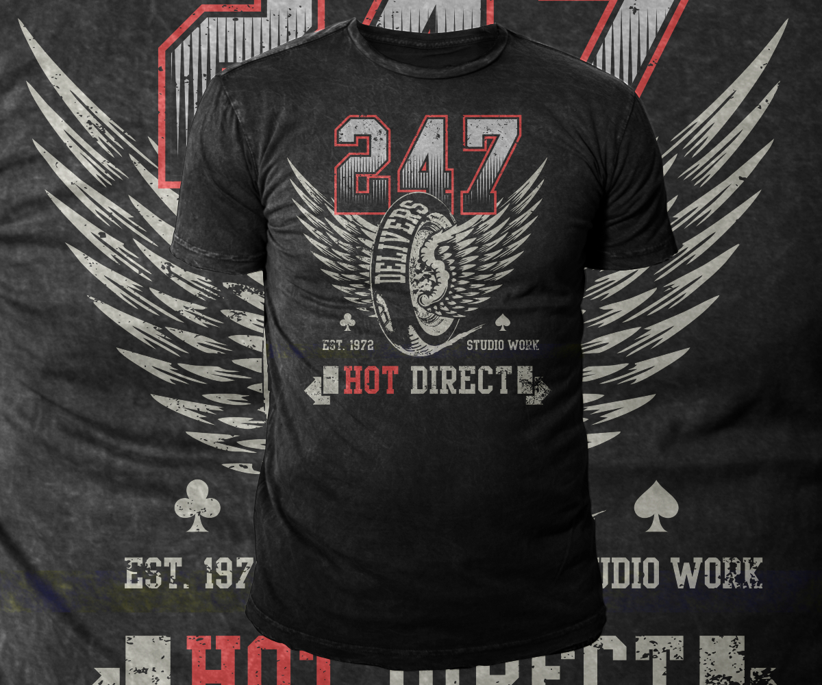 Diseño de Camiseta por dedonk graphic para 247 Delivers | Diseño #4718052