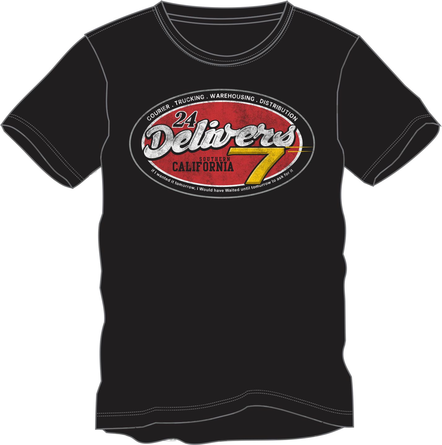 Diseño de Camiseta por gitanapolis para 247 Delivers | Diseño #4707280