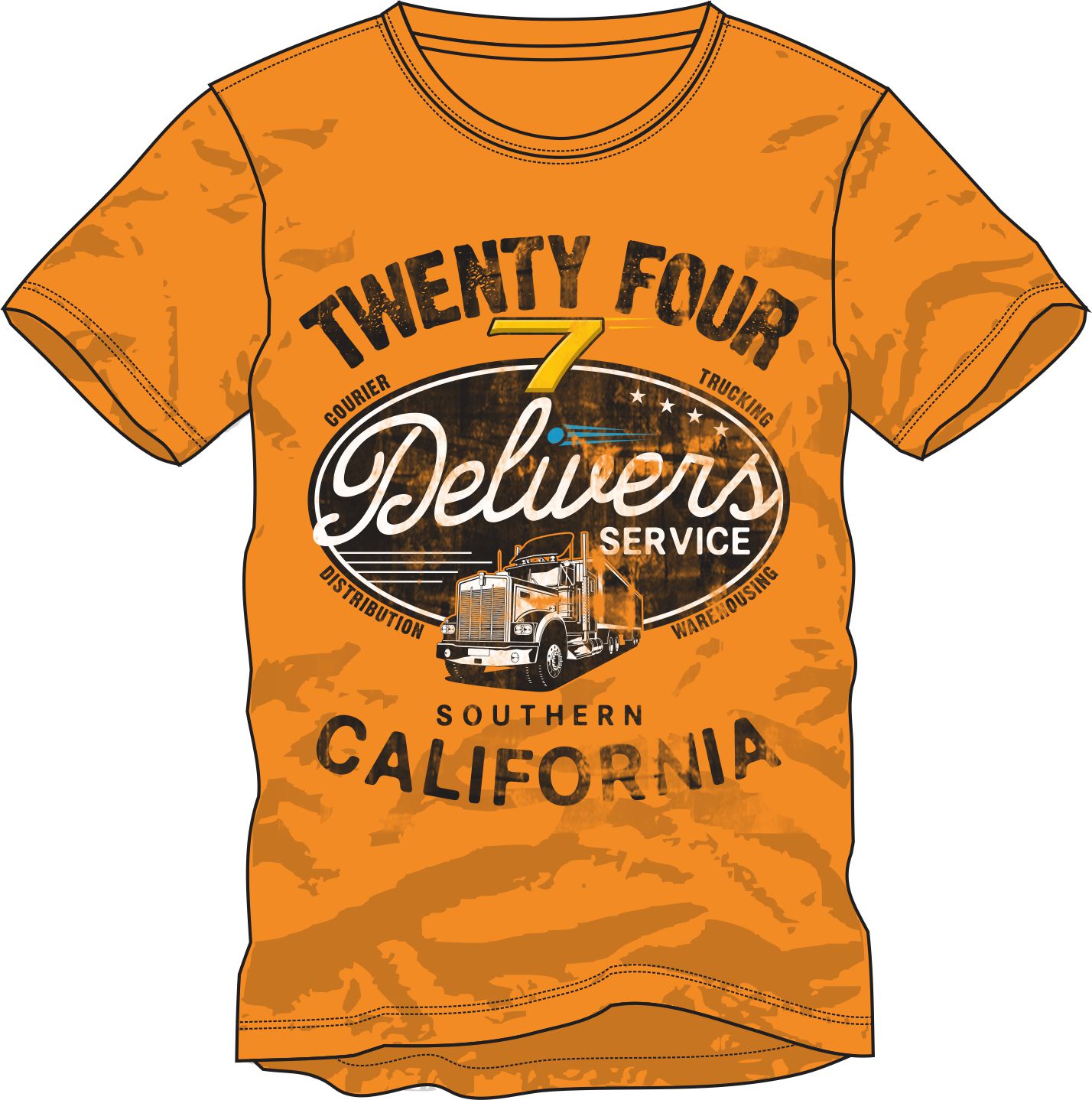 T-shirt Design by gitanapolis for 247 Delivers | Design #4707346