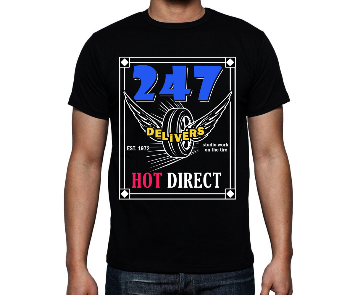 T-shirt Design by KhristianVinuya for 247 Delivers | Design #4734456