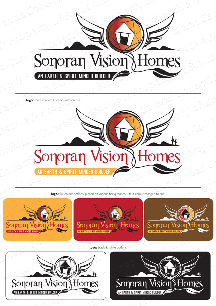Diseño de Logo por Dean at Blanc Canvas para Sonoran Vision Homes LLC | Diseño #1351914