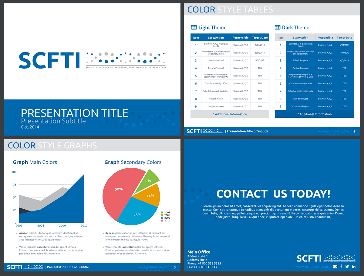 Design de PowerPoint par Eminente pour Society for Cancer Forecasting Treatment and Intervention | Design #4676225