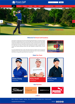 Dream Golf Academy | Diseño Web por Advent Innovative