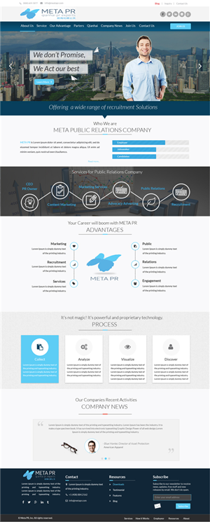 Financial PR company Homepage and Inner Page design | Web-Design von Advent Innovative