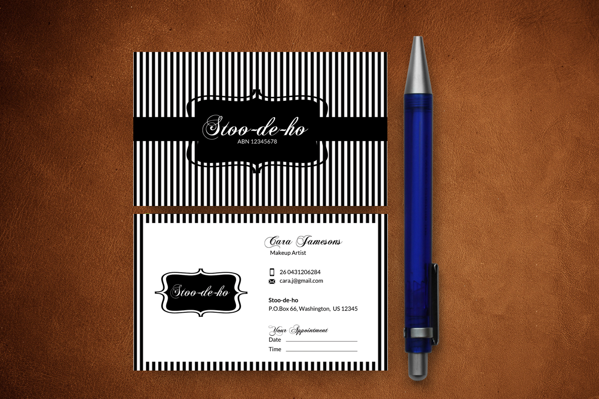 Business Card Design by Sarah Haroon for this project | Design #4693249