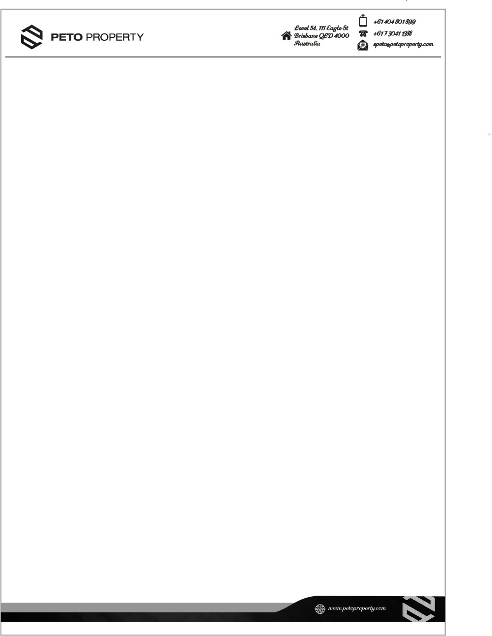 Stationery Design by romahudiart for Peto Group | Design #4835063