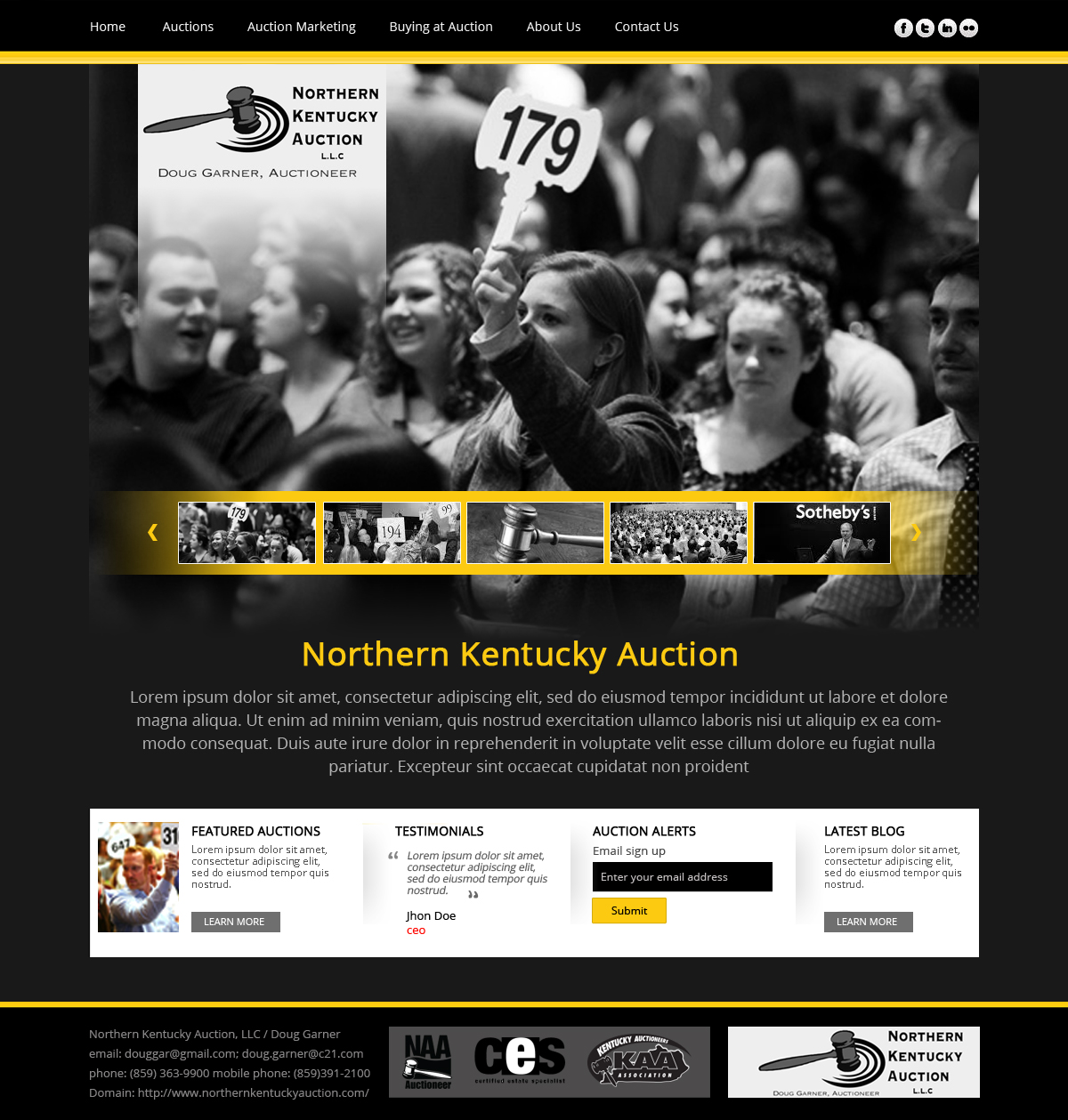 Wordpress Design by sonaldesign for AuctionServices.com, Inc. | Design #4689936