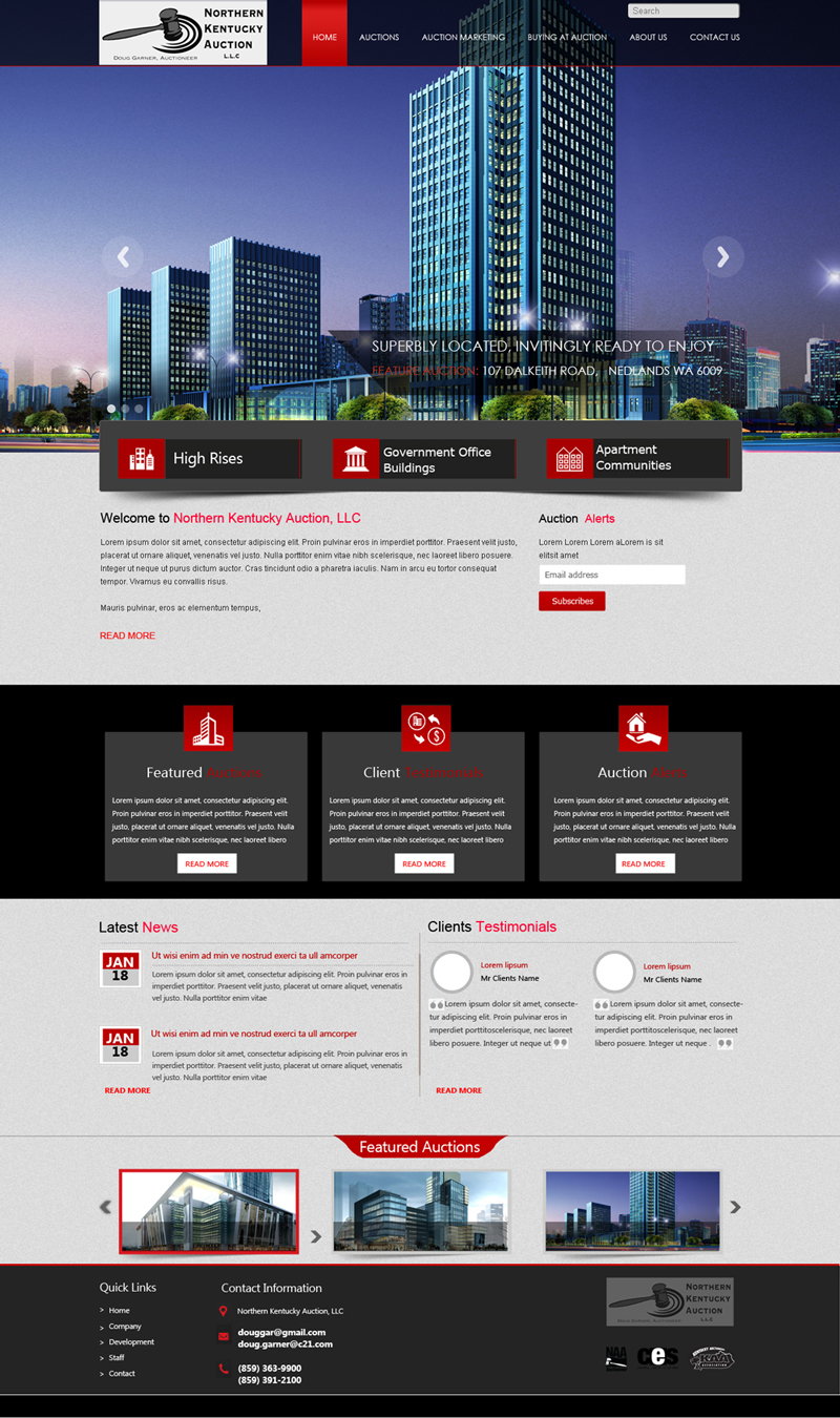 Wordpress Design by saroshdurrani for AuctionServices.com, Inc. | Design #4711049