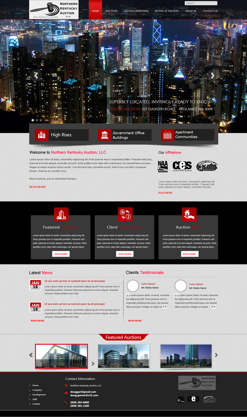 WordPress-Design von saroshdurrani für AuctionServices.com, Inc. | Design #4711054