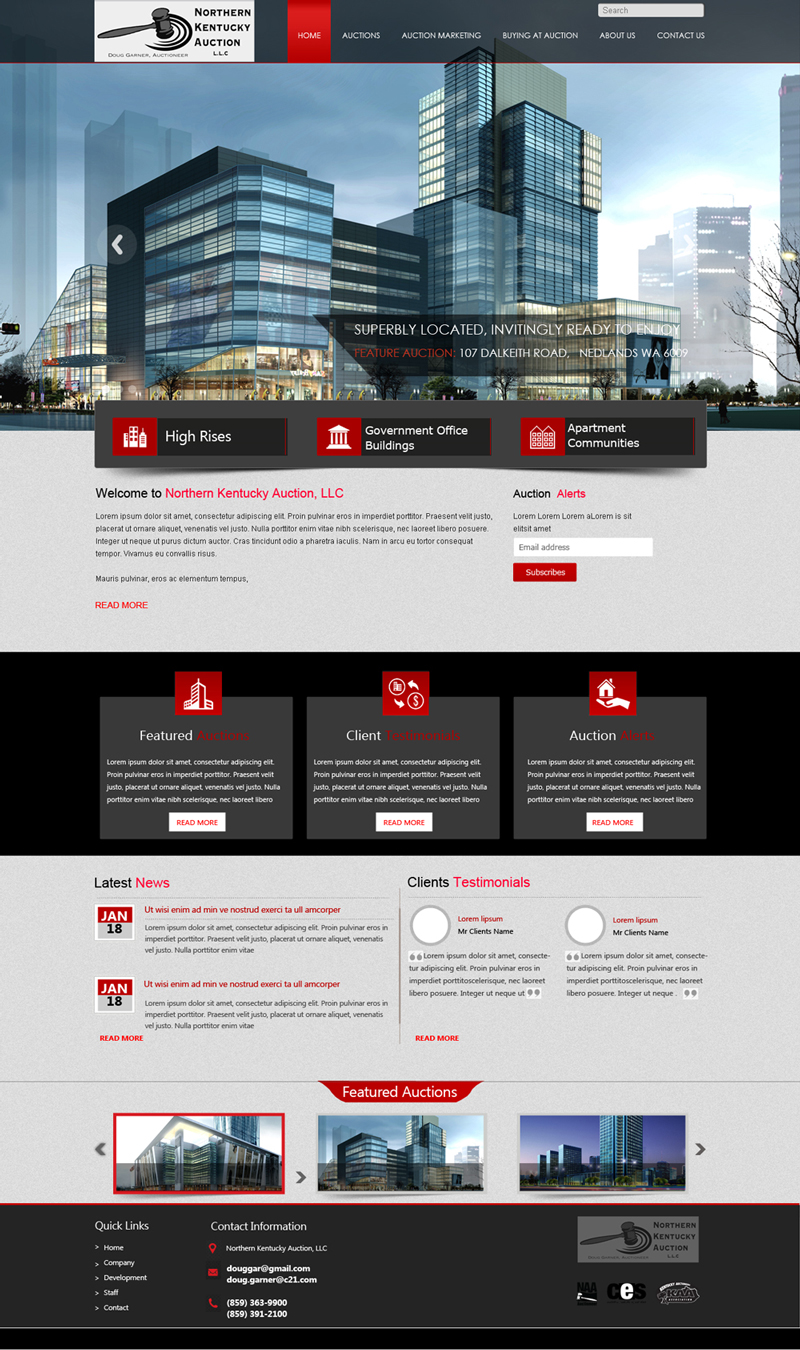 WordPress-Design von saroshdurrani für AuctionServices.com, Inc. | Design #4711055
