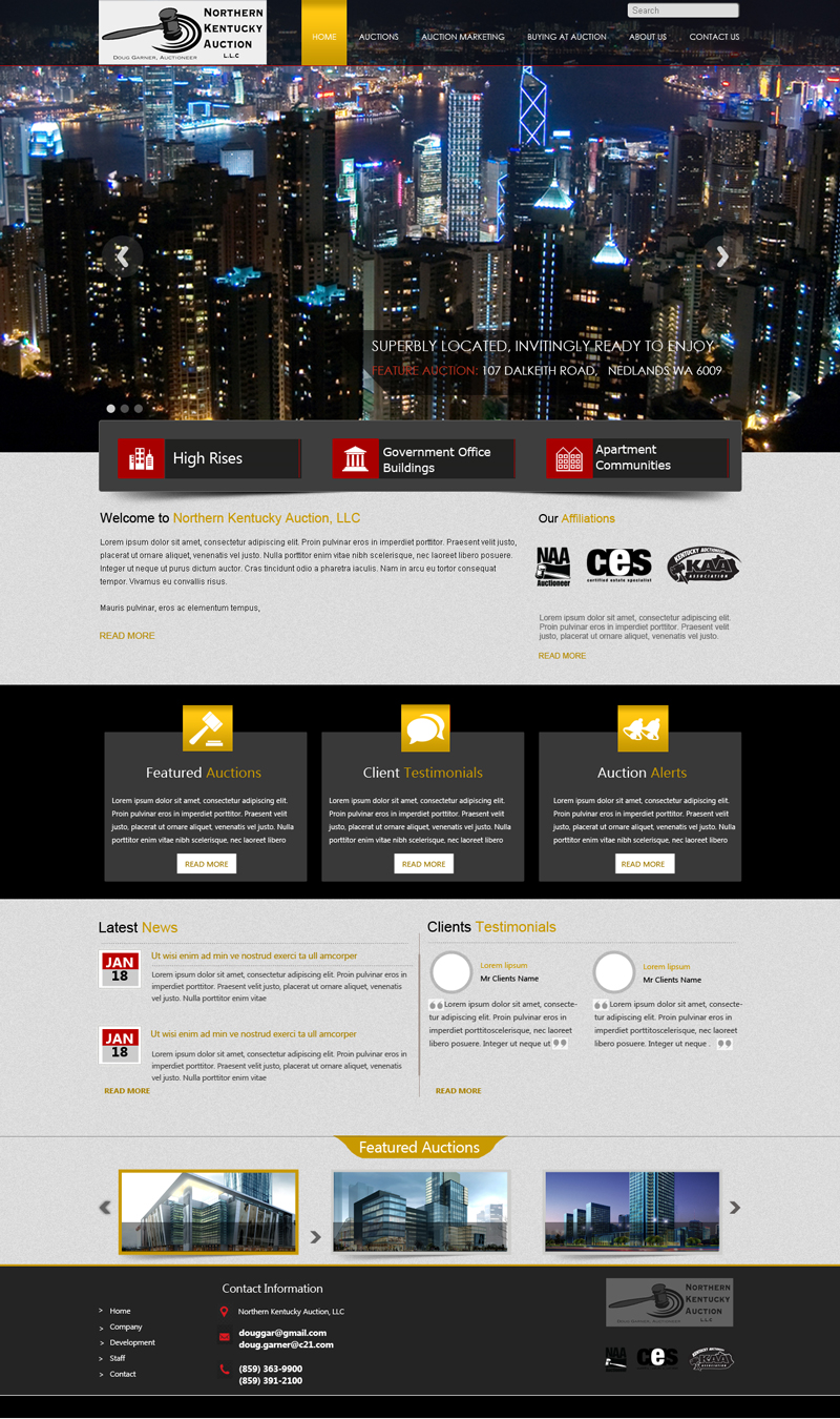 Wordpress Design by saroshdurrani for AuctionServices.com, Inc. | Design #4712184
