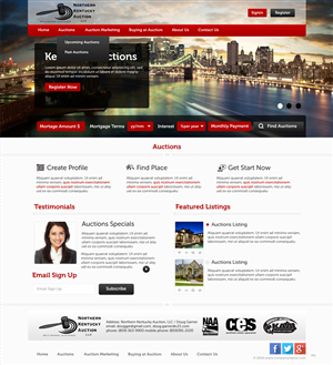 Wordpress Design by pb for AuctionServices.com, Inc. | Design #4742814