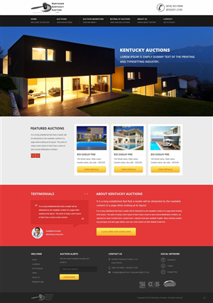 WordPress-Design von pb für AuctionServices.com, Inc. | Design: #4742821