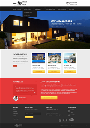 WordPress-Design von pb für AuctionServices.com, Inc. | Design: #4742832