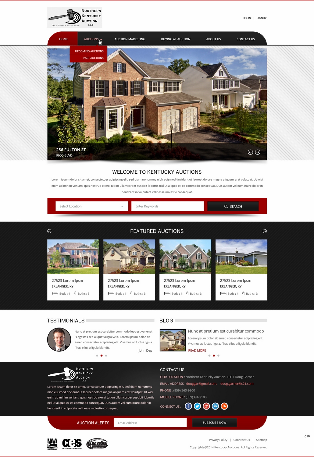 WordPress-Design von pb für AuctionServices.com, Inc. | Design #4742837
