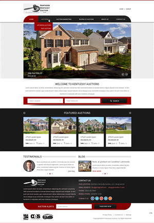 WordPress-Design von pb für AuctionServices.com, Inc. | Design: #4742837