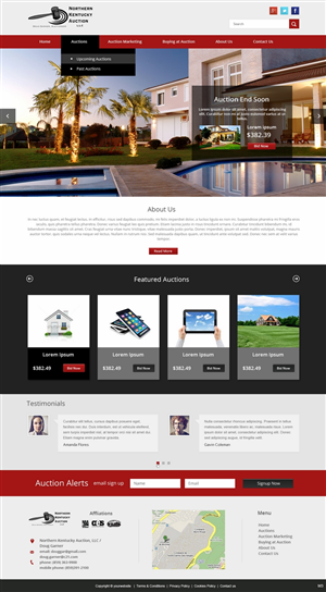 WordPress-Design von pb für AuctionServices.com, Inc. | Design: #4742840