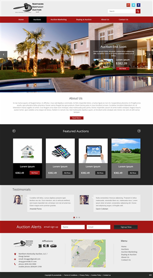 WordPress-Design von pb für AuctionServices.com, Inc. | Design: #4742846
