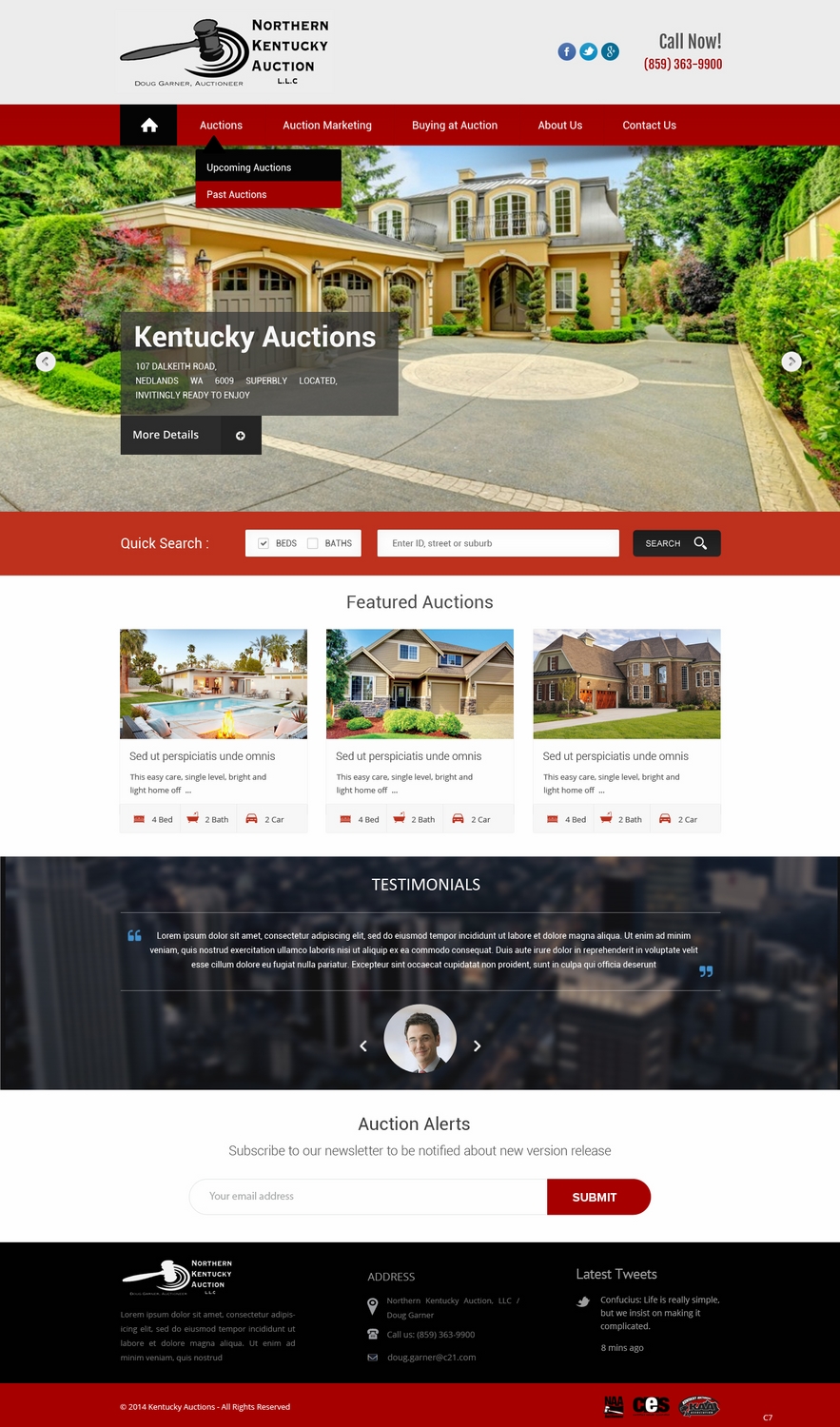 WordPress-Design von pb für AuctionServices.com, Inc. | Design #4742853