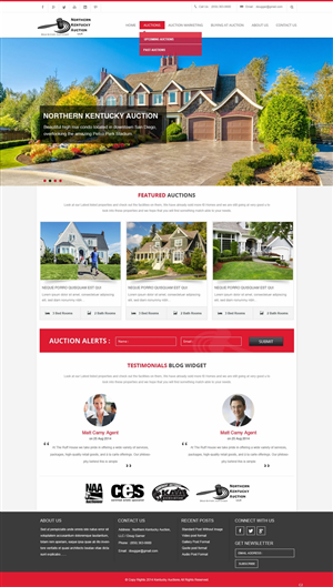Wordpress Design by pb for AuctionServices.com, Inc. | Design: #4742858