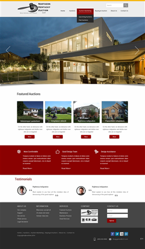 Wordpress Design by pb for AuctionServices.com, Inc. | Design: #4742863