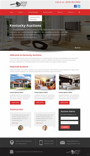 Wordpress Design by pb for AuctionServices.com, Inc. | Design: #4742873