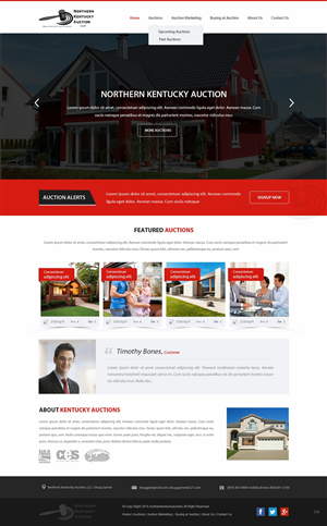 Wordpress Design by pb for AuctionServices.com, Inc. | Design: #4742881