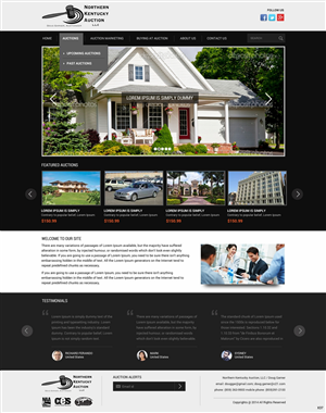 Wordpress Design by pb for AuctionServices.com, Inc. | Design: #4742892