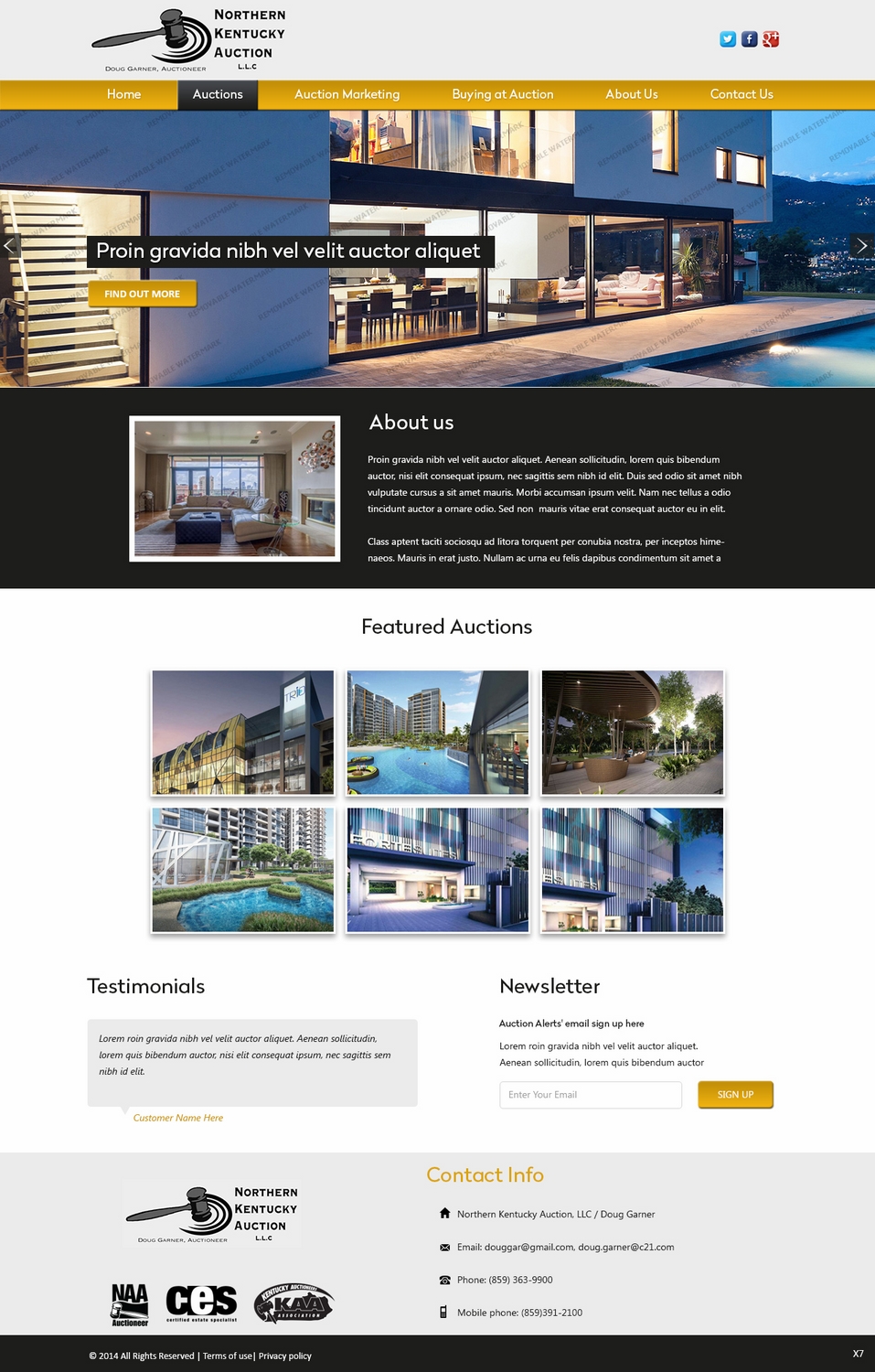 WordPress-Design von pb für AuctionServices.com, Inc. | Design #4742900