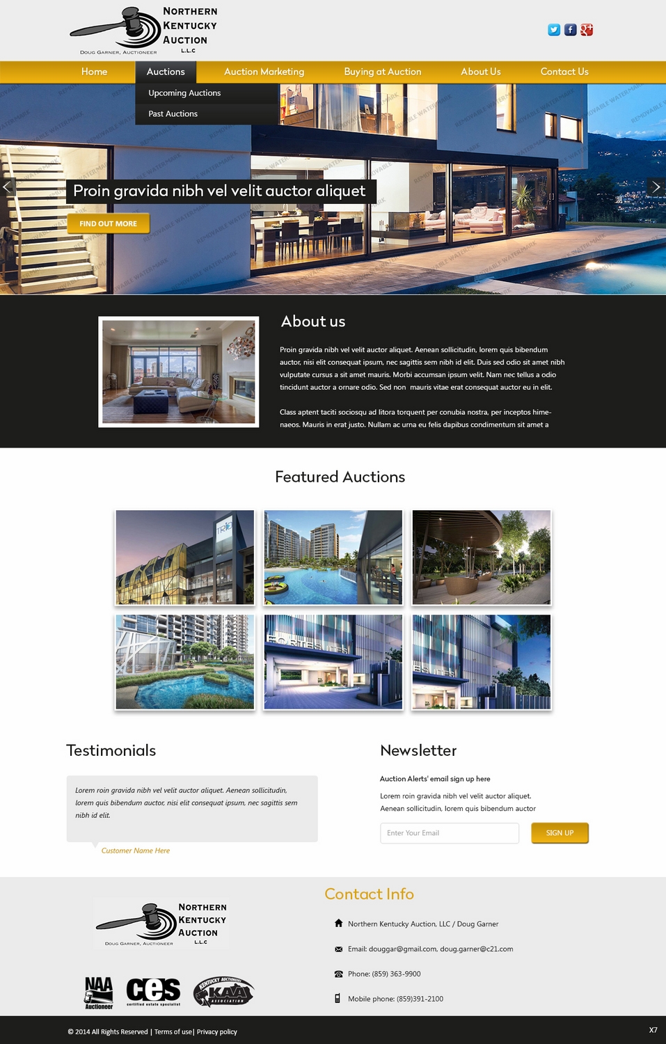 Wordpress Design by pb for AuctionServices.com, Inc. | Design #4742913