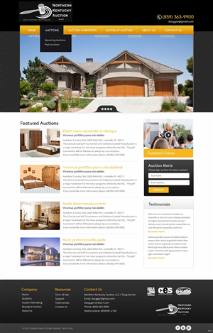 Wordpress Design by pb for AuctionServices.com, Inc. | Design: #4742920