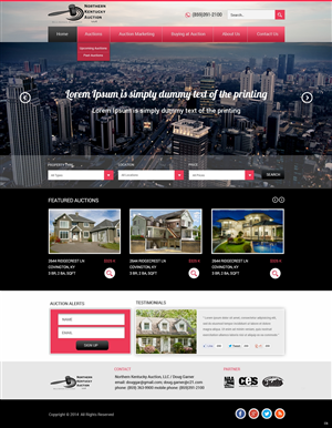 Wordpress Design by pb for AuctionServices.com, Inc. | Design: #4742935