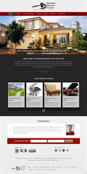 Wordpress Design by pb for AuctionServices.com, Inc. | Design: #4742941
