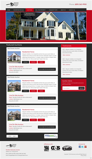 Wordpress Design by pb for AuctionServices.com, Inc. | Design: #4769565